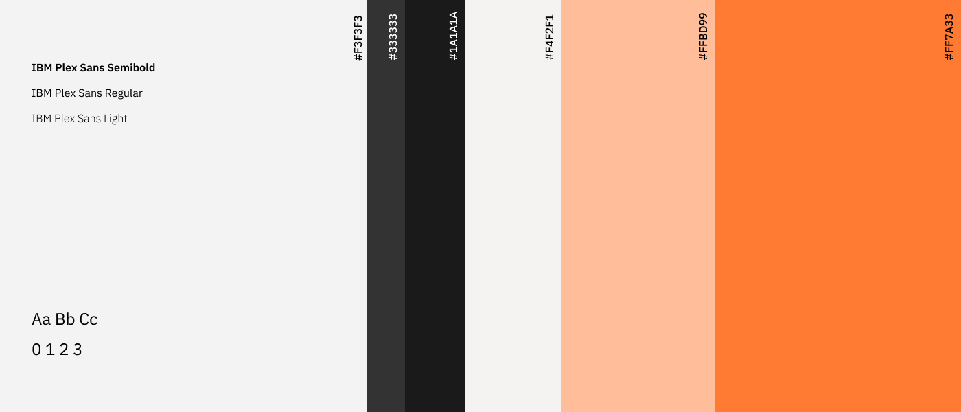 Cidade Segura - Tipografia e paleta de cores