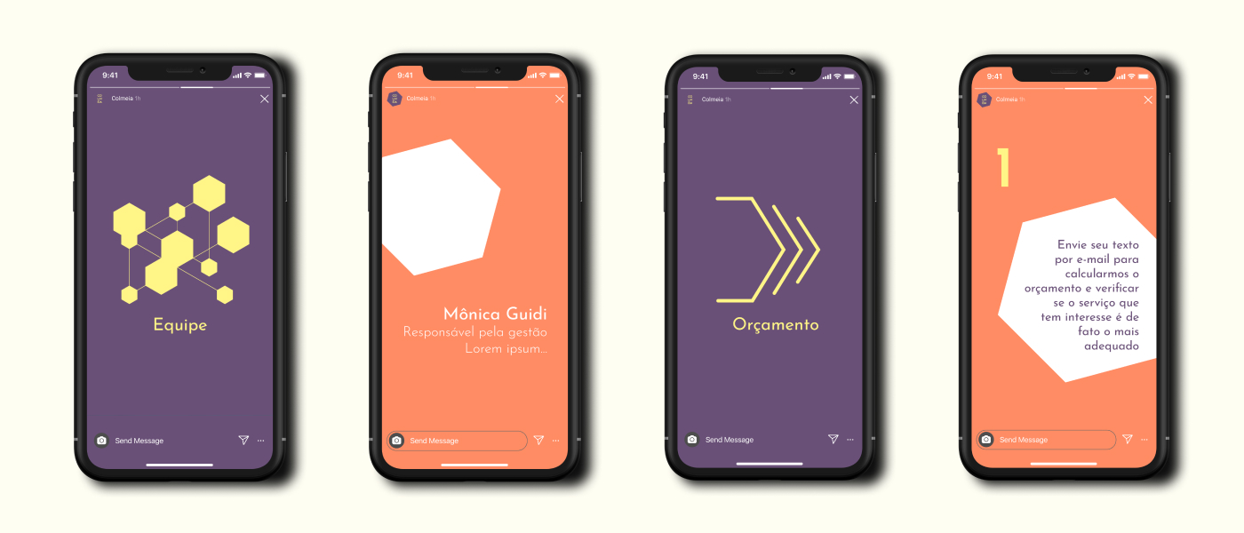 Colmeia - destaques de Instagram