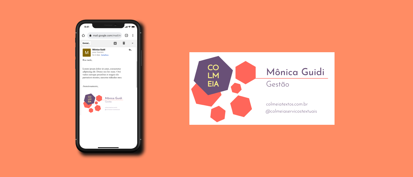Colmeia - assinatura de e-mail