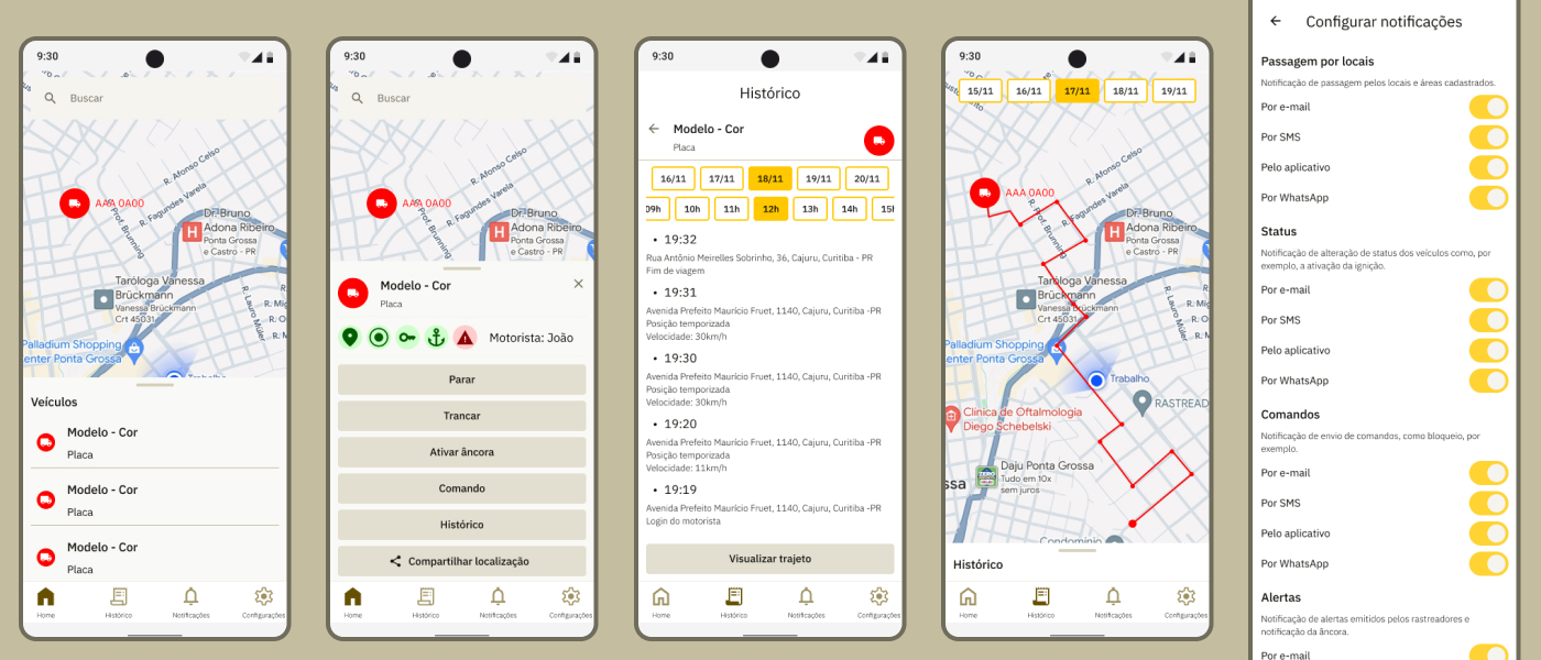 Iris Tracker - Aplicativo mobile