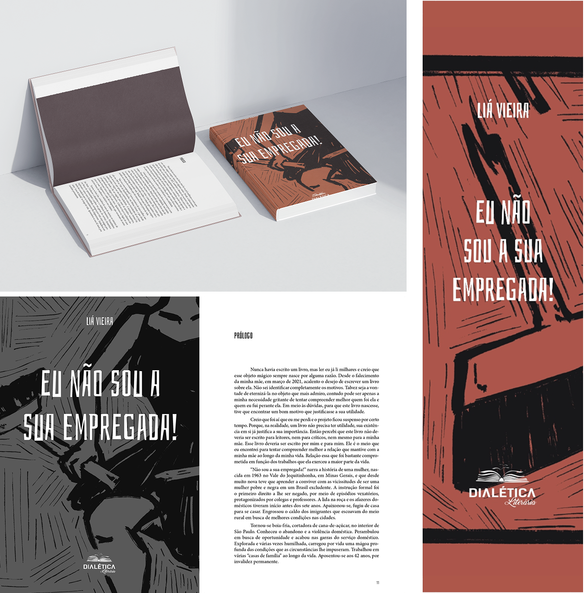 Eu não sou a sua empregada - Mockup, diagramação e marcador